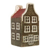 tealight holder house 7x7x14 cm green ceramic (1)