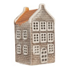tealight holder house 7x7x14 cm grey ceramic (1)