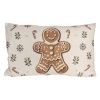 cushion cover 30x50 cm beige polyester