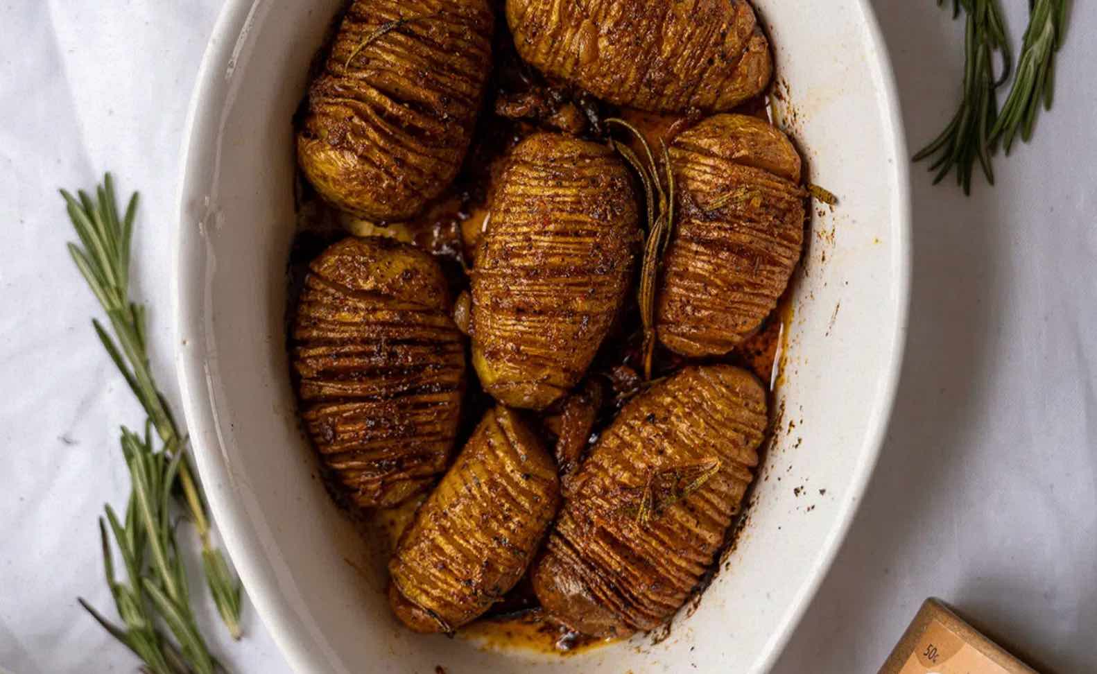 Pečené zemiaky Hasselback ako z grilu