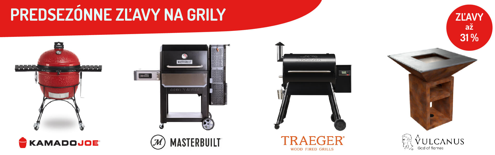 Grily Kamado Joe Masterbuilt Traeger a Vulcanus