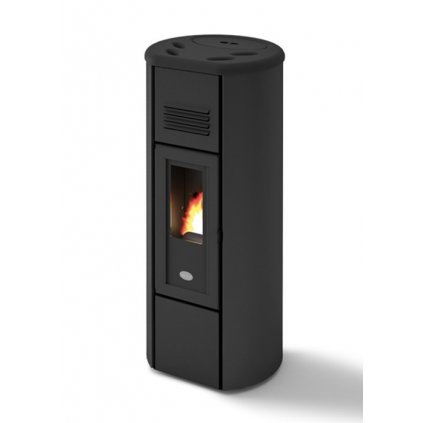HEIDI 6 kachle na pelety Eva Calor (Farba Červená, Výkon 6 kW, Model Air)