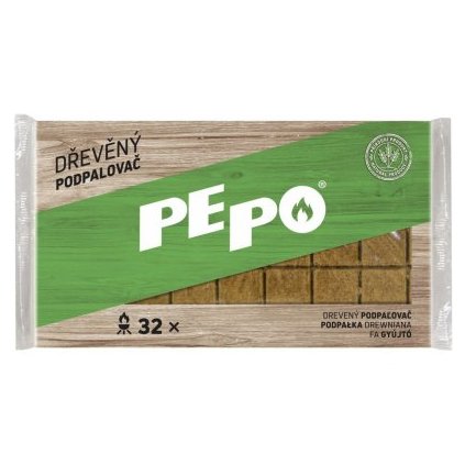 Drevený podpaľovač pre grily 32 ks PE PO®