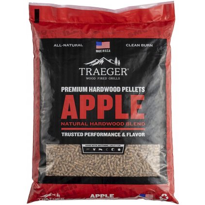 Drevené pelety na grilovanie APPLE 9 kg Traeger