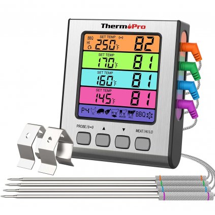 thermopro tp17h bezdrotovy teplomer so sondami meranie IT vnutornej teploty1