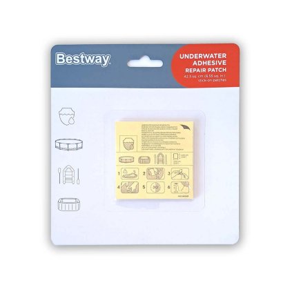 sada na opravu bazenov a nafukovaciek 65x65 mm 10 ks