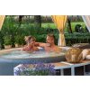 S0015 softub whirlpool graphite surrounding drowned wood creme hexagon villa creme summer 2020
