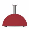 3 pizze pec na drevo alfa forni cervena zo zadu