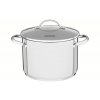 nerezovy hlboky hrniec so sklenenou pokrievkou 24cm 7 7 l una tramontina