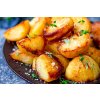 Roast potatoes with salt and fresh thyme leaves wide FS