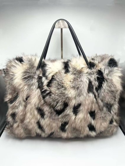 sac xxl effet fourrure noir 68c96badd1b52