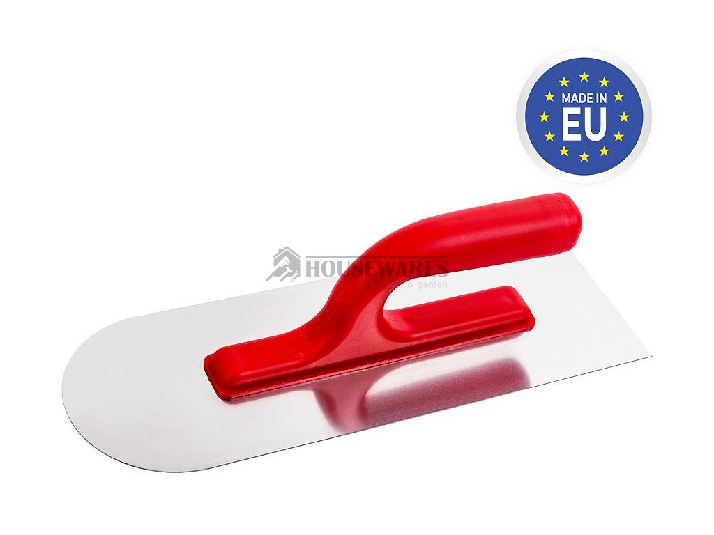 Hladítko Strend Pro Premium, REDhand, U-TYPE, plast. rukojeť, zaoblené, 320x110 mm, 0,7 mm, nerez
