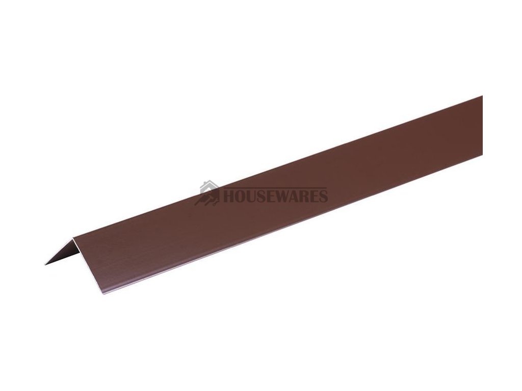 Lišta Strend Pro, Alu 1500x40x0,8 mm, hnědá, 0,8 mm, rohová