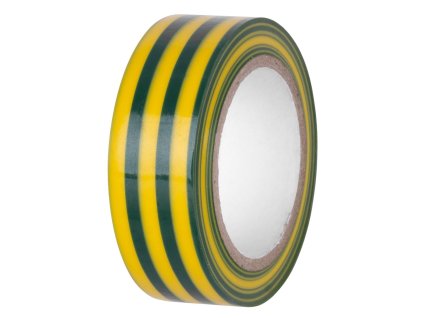 Páska E130YGR, zeleno-žlutá, izolační, lepící, 19 mm, L-10 m, PVC