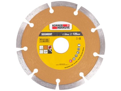 Kotouč KONNER D71003 125 mm, diamantový, segment