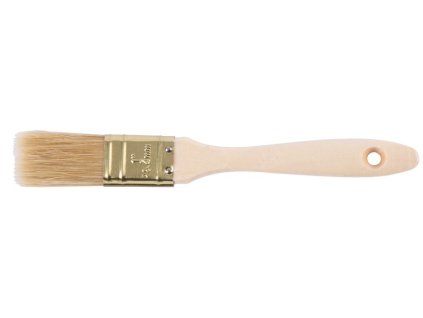 Štětec Strend Pro JA019, yellow, 1", malířský, plochý, dřevěná rukojeť