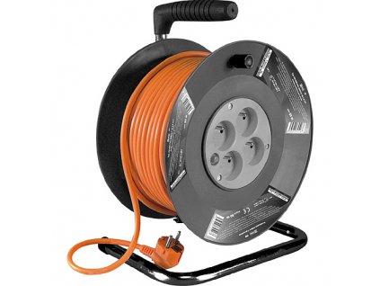 Kabel Strend Pro DG-FB04 prodlužovací, L-25 m, na bubnu, průřez 1,5 mm2