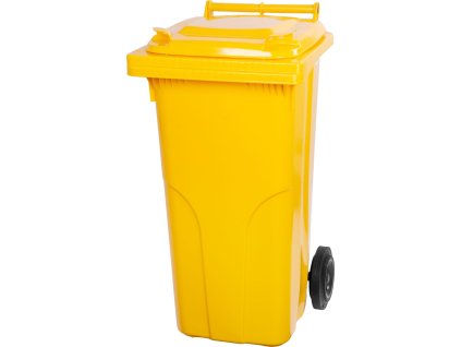 Nádoba Europlast 120 lit., plast, žlutá 1018, HDPE, popelnice na odpad