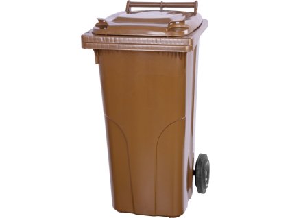Nádoba Europlast 240 lit., plast, hnědá, popelnice na odpad