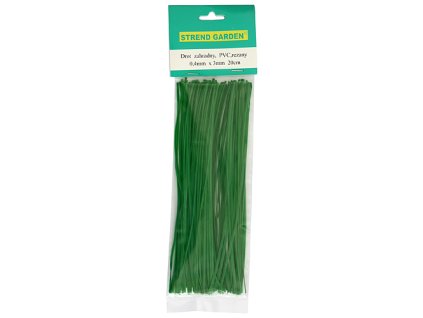 Drát GardenTwist Pvc 0,4x3,0 mm L-300 mm, vázací, bal. 100 ks