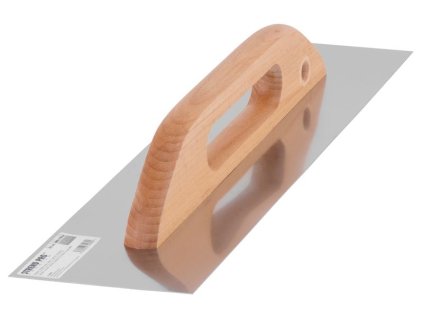 Hladítko Strend Pro Premium, HardWood, dřevěná rukojeť, 380x130 mm, rovné, 0,7 mm, nerezové