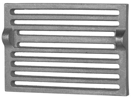 Rošt litinový 250x170x15 mm, s oušky, do sporáku a kamen