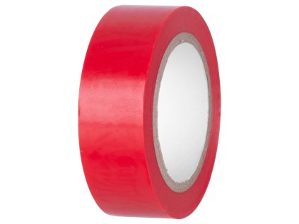 Páska E180RED, červená, izolační, lepící, 19 mm, L-10 m, PVC