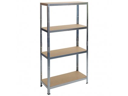 Regál Racks RAT20 MS, kovový, MDF, 4 police, 1800x900x400 mm, max. 175 kg/police