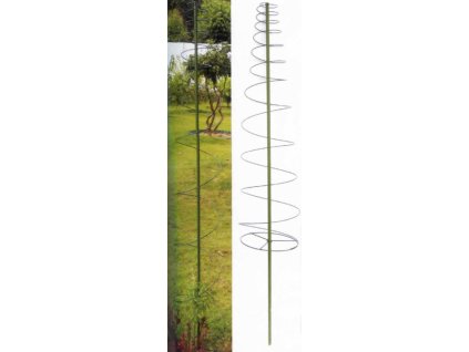 Tyč GreenGarden TOMA, 165x30 cm 3 spony, spirálová, opěrná k rostlinám a rajčatům