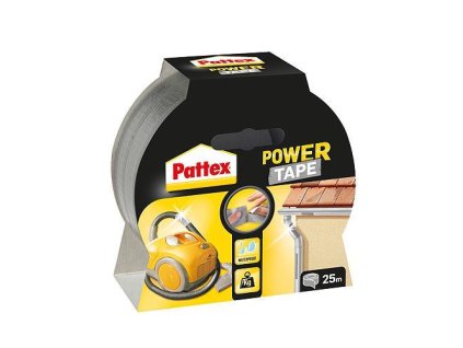 Páska Pattex Power Tape, lepící, 50 mm, L-25 m, stříbrná