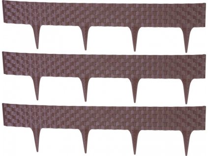 Palisáda RattanPalisade L-2,40 m, tmavá hnědá, bal. 3 ks, 820x95/200 mm, UV