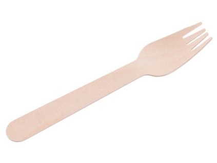 Vidlička MagicHome Woodline ECO, dřevěná, příborová, 160 mm, 100 Natural