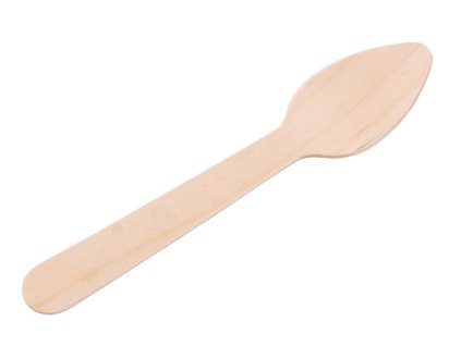 Lžičky MagicHome Woodline ECO, dřevěná, příborová, 110 mm, 100 Natural, mini dezertní