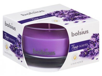 Svíčka bolsius Jar True Scents 50/80 mm, levandule