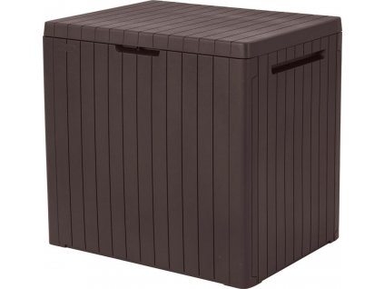 Box Keter City storage box 113 lit., úložný, hnědý