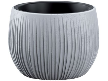 Květináč BETON Bowl, 18x14 cm, šedý, vzhled beton