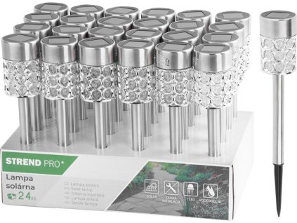 Lampa Strend Pro Sabik, 375 mm, solární, 1x LED, AAA