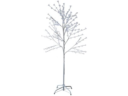 Strom MagicHome Cherry Tree, 180 cm, bílý, LED studená bílá, 230 V, IP44, exteriér