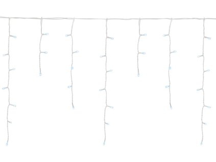 Řetěz MagicHome Vánoce Icicle, 360 LED studená bílá, rampouchy, jednoduché svícení, časovač, 230 V, 50 Hz, IP44, exteriér, osvětlení, L-10 m