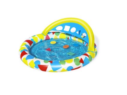 Bazének Bestway 52378, Splash and Learn, dětský, nafukovací, s vkládáním tvarů,1,20x1,17x0,46 m