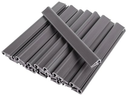 Klipsy Strend Pro EUROSTANDARD, na uchycení stínící pásky 19 cm, antracit, RAL7016, bal. 20 ks