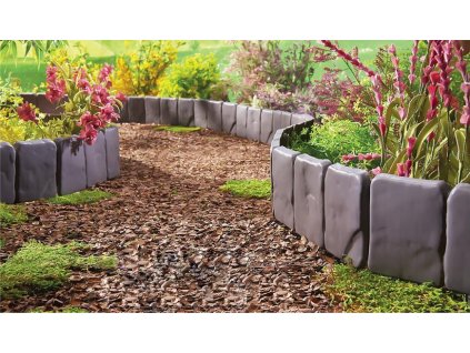 Obruba Strend Pro Garden, imitace kamenná, bal. 10 ks