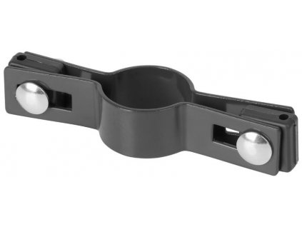 Objímka Strend Pro EUROSTANDARD, 38 mm, průběžná, antracit, RAL7016, na okrouhlý sloupek