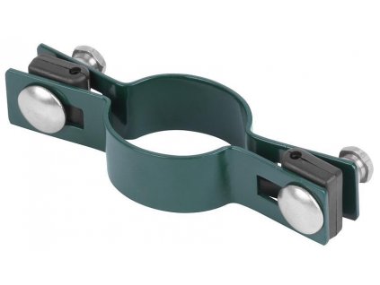 Objímka Strend Pro EUROSTANDARD, 60 mm, průběžná, zelená, Zn+PVC, RAL6005, na okrouhlý sloupek