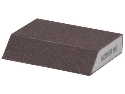 Houba KONNER G180, brusná houba, 125x90x65x25 mm, zkosená
