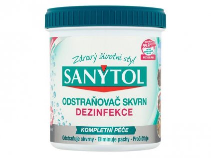 Dezinfekce Sanytol, odstraňovač skvrn z tkanin a oděvů, 450 g