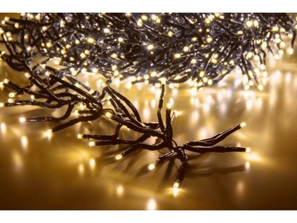 Řetěz MagicHome Vánoce, 1120 LED teplá bílá, jednoduché svícení, 230V, 50 Hz, IP44, exteriér, osvětlení, L-10 m