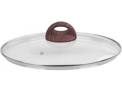 Pokrývka MagicHome Black Marble Line, skleněná, 24 cm
