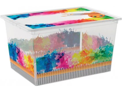 Box s víkem KIS C Box Arty Colours XL, 50 lit., 39x55x31 cm