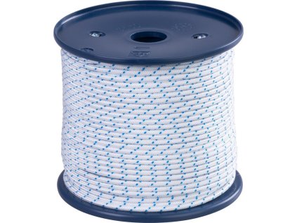 Lano Strend Pro Premium, Kružberk, startovací šňůra, 3 mm, bílé / modré, bal. 100 m